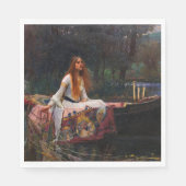 Serviette En Papier La Dame de Shalott par John William Waterhouse (Devant)