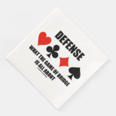 Serviette En Papier La Défense, Le Jeu Du Pont (Coin)