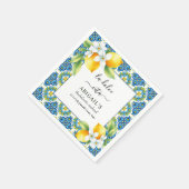 Serviette En Papier La Dolce Vita Bachelorte méditerranéenne week-end (Coin)