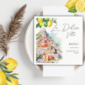 Serviette En Papier La Dolce Vita Été Fête des mariées italienne