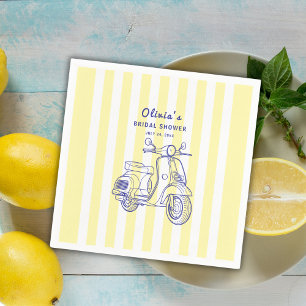 Serviette En Papier La Dolce Vita Italian Lemon Jaune Mariage