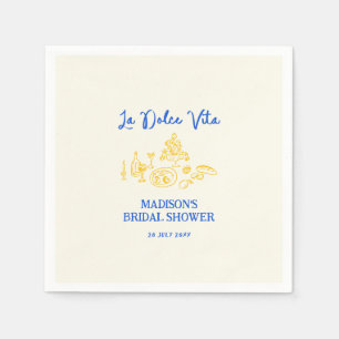 Serviette En Papier La Dolce Vita Mariage Fait Main Shower
