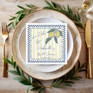 Serviette En Papier La Dolce Vita Rayures dessinées à la main pour une