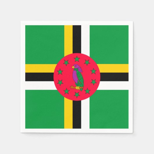 Serviette En Papier La Dominique (Devant)