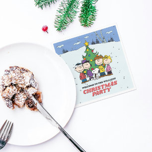 Serviette En Papier La fête de Noël de Charlie Brown et ses amis