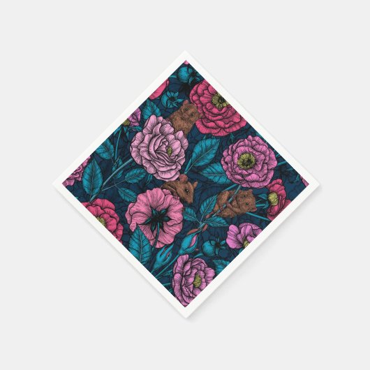 Serviette En Papier La fête des souris (Coin)