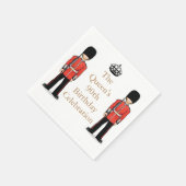 Serviette En Papier La fête du 90e anniversaire de la Reine (Coin)