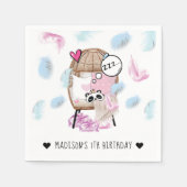 Serviette En Papier La fête du pyjamas de sciage personnalisée (Devant)