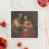 Serviette En Papier La Fiancée juive (par Rembrandt) (En situation)