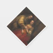 Serviette En Papier La Fiancée juive (par Rembrandt) (Coin)