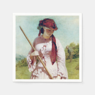 Serviette En Papier La fille de l'agriculteur (Beauté rurale)