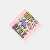 Serviette En Papier La fille des années 80 (Coin)