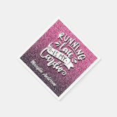 SERVIETTE EN PAPIER LA FIN DE L'EXÉCUTION EST MA TYPOGRAPHIE DE PARTIE (Coin)