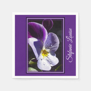 Serviette En Papier La Fleur De Viola Parfaite