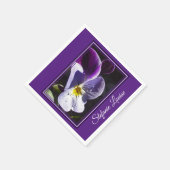 Serviette En Papier La Fleur De Viola Parfaite (Coin)