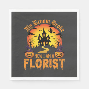 Serviette En Papier La Fleuriste Sorcière Ma Broom S'est Cassée Hallow