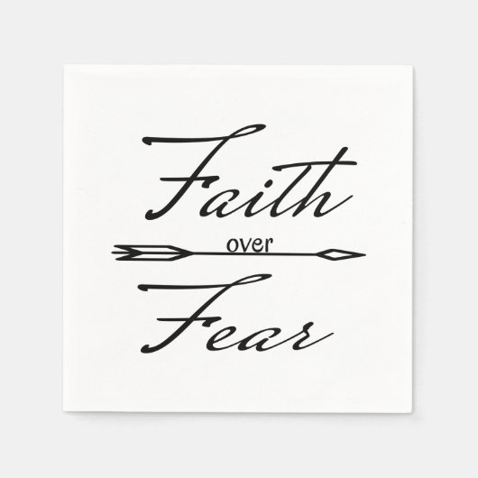 Serviette En Papier La foi chrétienne sur la peur (Devant)