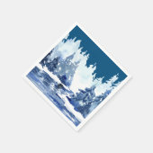 Serviette En Papier La forêt d'hiver (Coin)