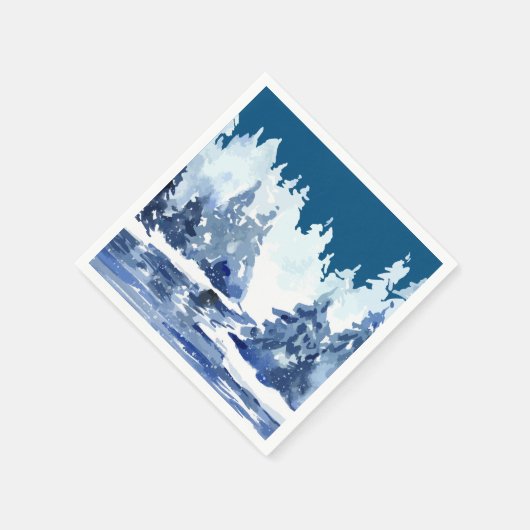 Serviette En Papier La forêt d'hiver (Coin)