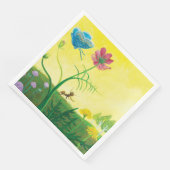 Serviette En Papier La fourmi et le papillon sur une prairie d'été Ill (Coin)