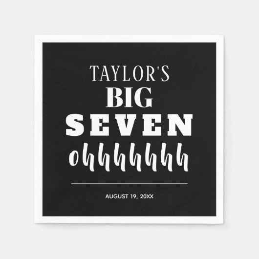 Serviette En Papier La grande fête du 70e anniversaire (Devant)