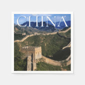 Serviette En Papier La Grande Muraille | Jinshanling, Chine (Devant)