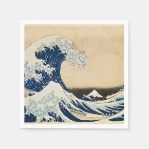 Serviette En Papier La Grande Vague au large de Kanagawa par Hokusai