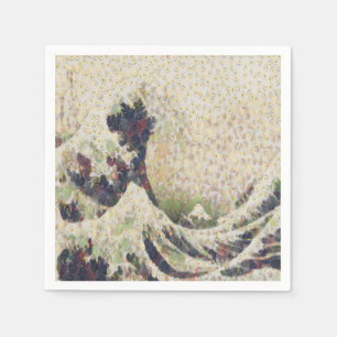 Serviette En Papier La Grande Vague De Melon Honeydew Belle OEuvre D'A