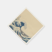 Serviette En Papier La Grande Vague - L'art japonais (Coin)