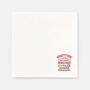 Serviette En Papier La gratitude clarifie notre passé – Art Inspirant