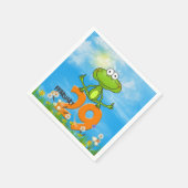 Serviette En Papier La grenouille saute au-dessus de 29 numéros (Coin)