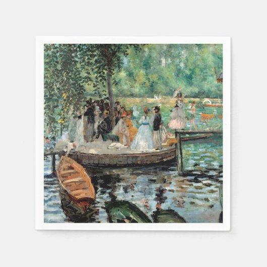 Serviette En Papier La Grenouillère Auguste Renoir (Devant)