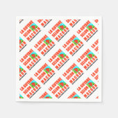 Serviette En Papier La Guyane selon Macron est une île (Devant)