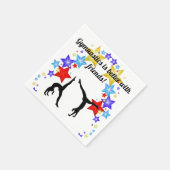 Serviette En Papier La gymnastique est meilleure avec les amis (Coin)