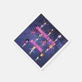 Serviette En Papier La Gymnastique Est Mieux Avec Les Amis (Coin)