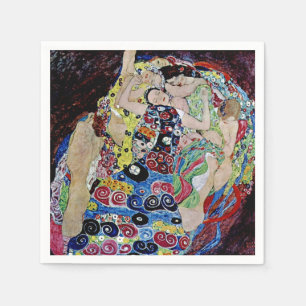 Serviette En Papier La jeune fille par Gustav Klimt, nouveau d'art,