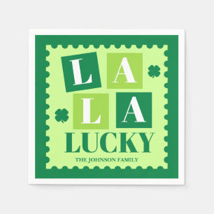 Serviette En Papier La La Lucky Fête de la Saint-Patrick