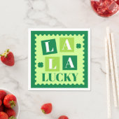 Serviette En Papier La La Lucky Saint-Patrick (En situation)