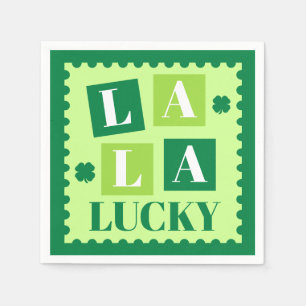 Serviette En Papier La La Lucky Saint-Patrick