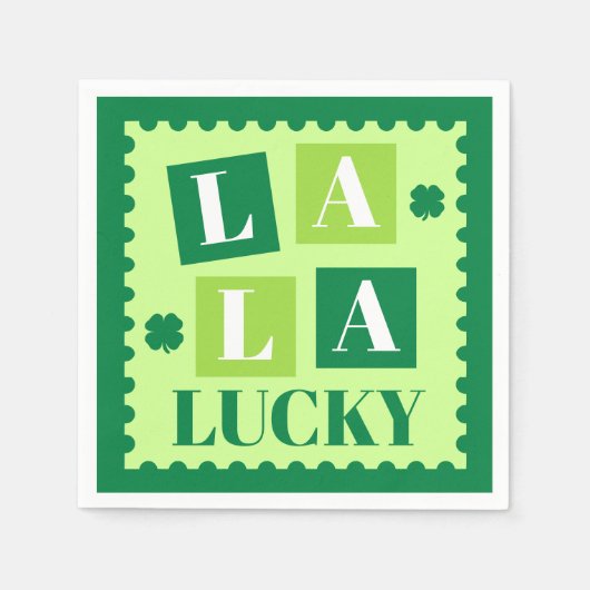 Serviette En Papier La La Lucky Saint-Patrick (Devant)