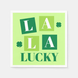 Serviette En Papier La La Lucky Saint-Patrick vert