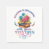 Serviette En Papier La Lecture Rêve... (Devant)