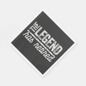 Serviette En Papier la légende a pris sa retraite (Coin)