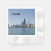Serviette En Papier La ligne aérienne de Chicago (Devant)