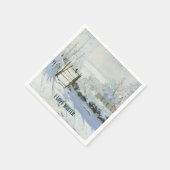 Serviette En Papier La Magpie de Claude Monet (Coin)
