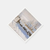 Serviette En Papier La Magpie, Monet célèbre peinture (Coin)