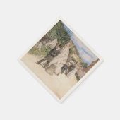 Serviette En Papier La Marche Nuptiale par Robinson, Jeunes Mariés de (Coin)