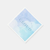 Serviette En Papier La mariée est au septième ciel Fête de douche de m (Coin)