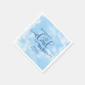 Serviette En Papier La mariée est sur un nuage (Coin)