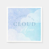 Serviette En Papier La mariée est sur un nuage Bridal Shower (Devant)